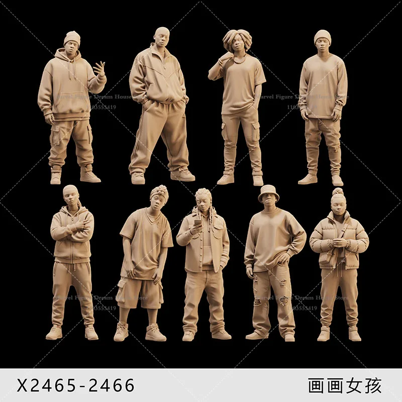 1/64 1/43 1/35 Scale Miniature Scene Dolls Un-panited White Figure Mini Female/Male Model West Coast Hip-Hop Street Rapper
1/64 1/43 1/35 Scale Miniature Scene Dolls Un-panited White Figure Mini Female/Male Model West Coast Hip-Hop Street Rapper