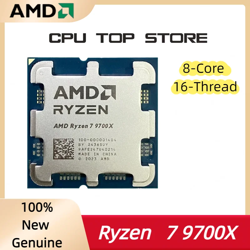AMD Ryzen 7 9700X 16-Thread 8-Core 4NM L3=32M 3.8GHz Processor 65W DDR5 Socket AM5 R7 9700X but without fan
AMD Ryzen 7 9700X 16-Thread 8-Core 4NM L3=32M 3.8GHz Processor 65W DDR5 Socket AM5 R7 9700X but without fan