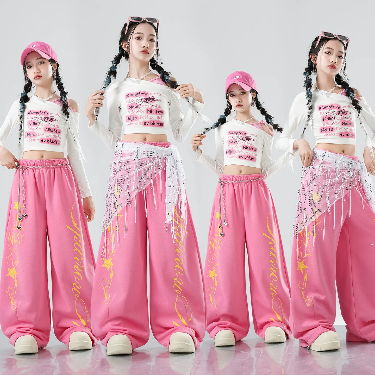 Белая укороченная рубашка в стиле K-pop для девочек, брюки для уличных танцев, детский комплект одежды для хип-хопа и джаза, детская уличная одежда, милый костюм для девочек
Белая укороченная рубашка в стиле K-pop для девочек, брюки для уличных танцев, детский комплект одежды для хип-хопа и джаза, детская уличная одежда, милый костюм для девочек