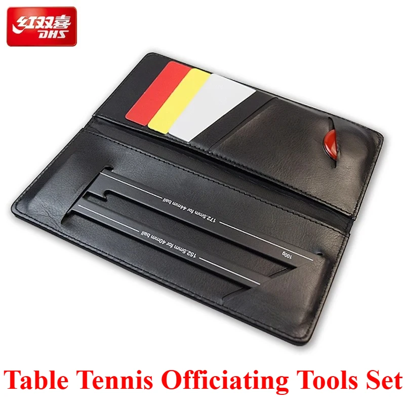 Table Tennis Officiating Tools Set with Coin Toss Red/Yellow Cards DHS Referee Kit for Table Tennis Match Measuring Gauge Case
Table Tennis Officiating Tools Set with Coin Toss Red/Yellow Cards DHS Referee Kit for Table Tennis Match Measuring Gauge Case