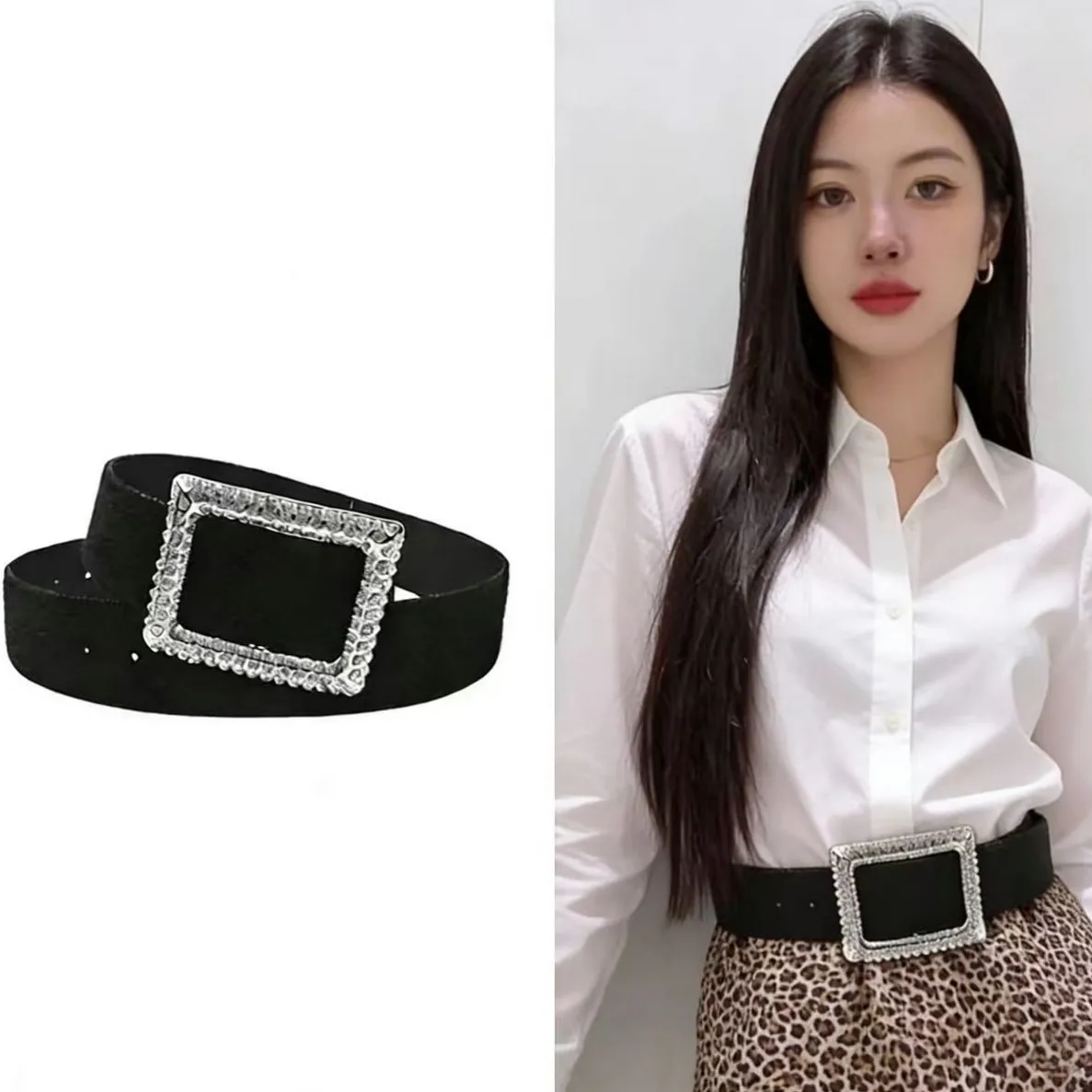 American Retro Rhinestone Wide Waistband for Spicy Women, Versatile Decorative Waistband for Slimming, Dress Belt for Pants
American Retro Rhinestone Wide Waistband for Spicy Women, Versatile Decorative Waistband for Slimming, Dress Belt for Pants