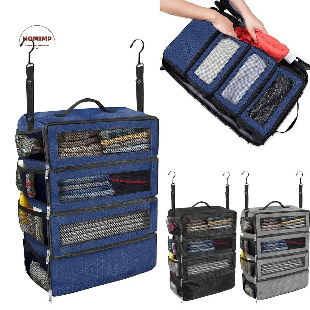 Multi-Layer Foldable Clothes Storage Bag with Hook Waterproof Travel Clothes Organizer Large Capacity Portable
Multi-Layer Foldable Clothes Storage Bag with Hook Waterproof Travel Clothes Organizer Large Capacity Portable