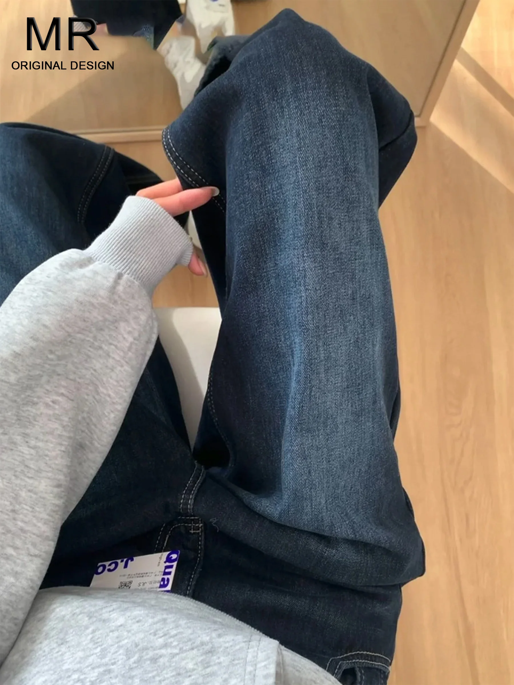 American Style High Waist Wide Leg Jeans Women's Light Blue Grey Straight Loose Fitting Floor Length Trousers Casual Spring
American Style High Waist Wide Leg Jeans Women's Light Blue Grey Straight Loose Fitting Floor Length Trousers Casual Spring