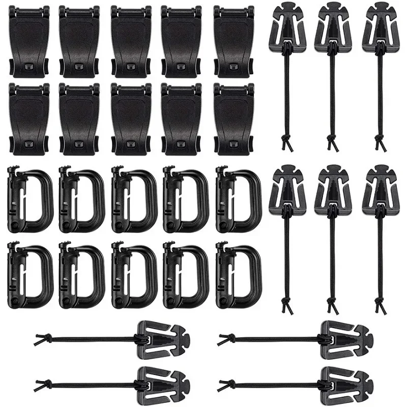 30PCS Molle Accessory Kit Outdoor Tactical Backpack Vest Waistband Locking Gear Mesh Support Elastic Buckle Hunting Accessory
30PCS Molle Accessory Kit Outdoor Tactical Backpack Vest Waistband Locking Gear Mesh Support Elastic Buckle Hunting Accessory