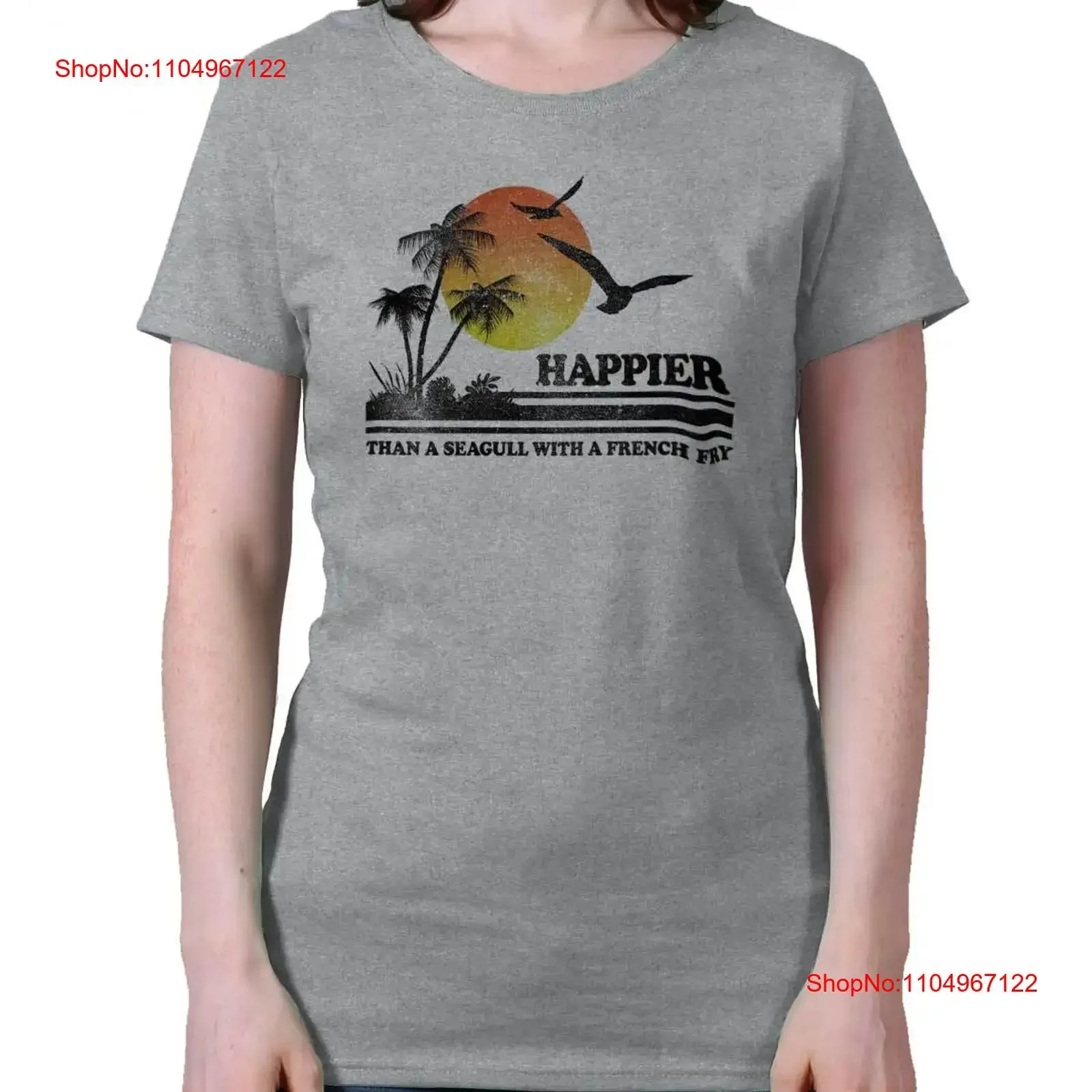 Happier Than A Seagull With French Fry T Shirt for Women vintage Washed Casual homme Stylish Soft Top For Everyday Wear
Happier Than A Seagull With French Fry T Shirt for Women vintage Washed Casual homme Stylish Soft Top For Everyday Wear