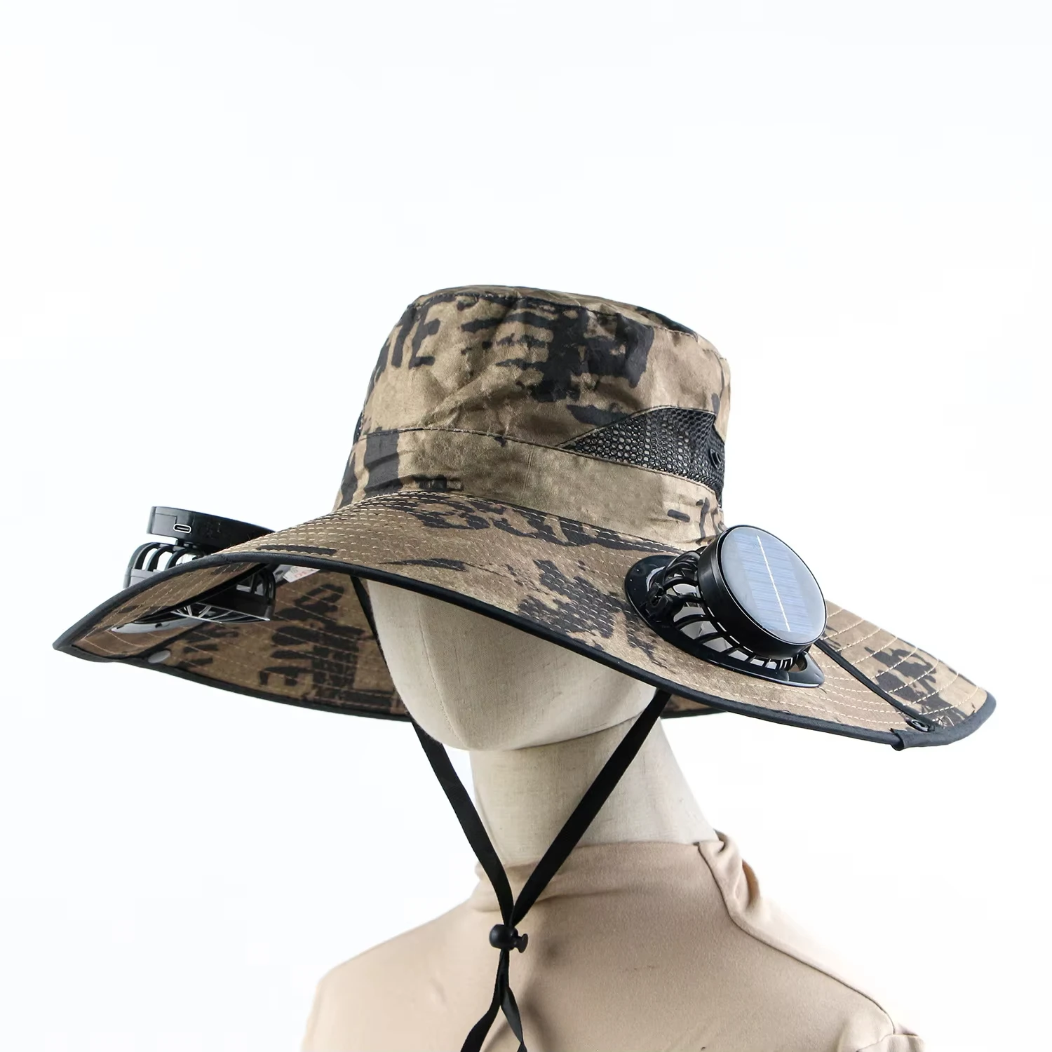 2025 solar Fan Camouflage Hat Men's Summer Fishing Ha t Visor Ha t Big Eaves H at Sun Protection Ha t Outdoor Bucket Hat
2025 solar Fan Camouflage Hat Men's Summer Fishing Ha t Visor Ha t Big Eaves H at Sun Protection Ha t Outdoor Bucket Hat