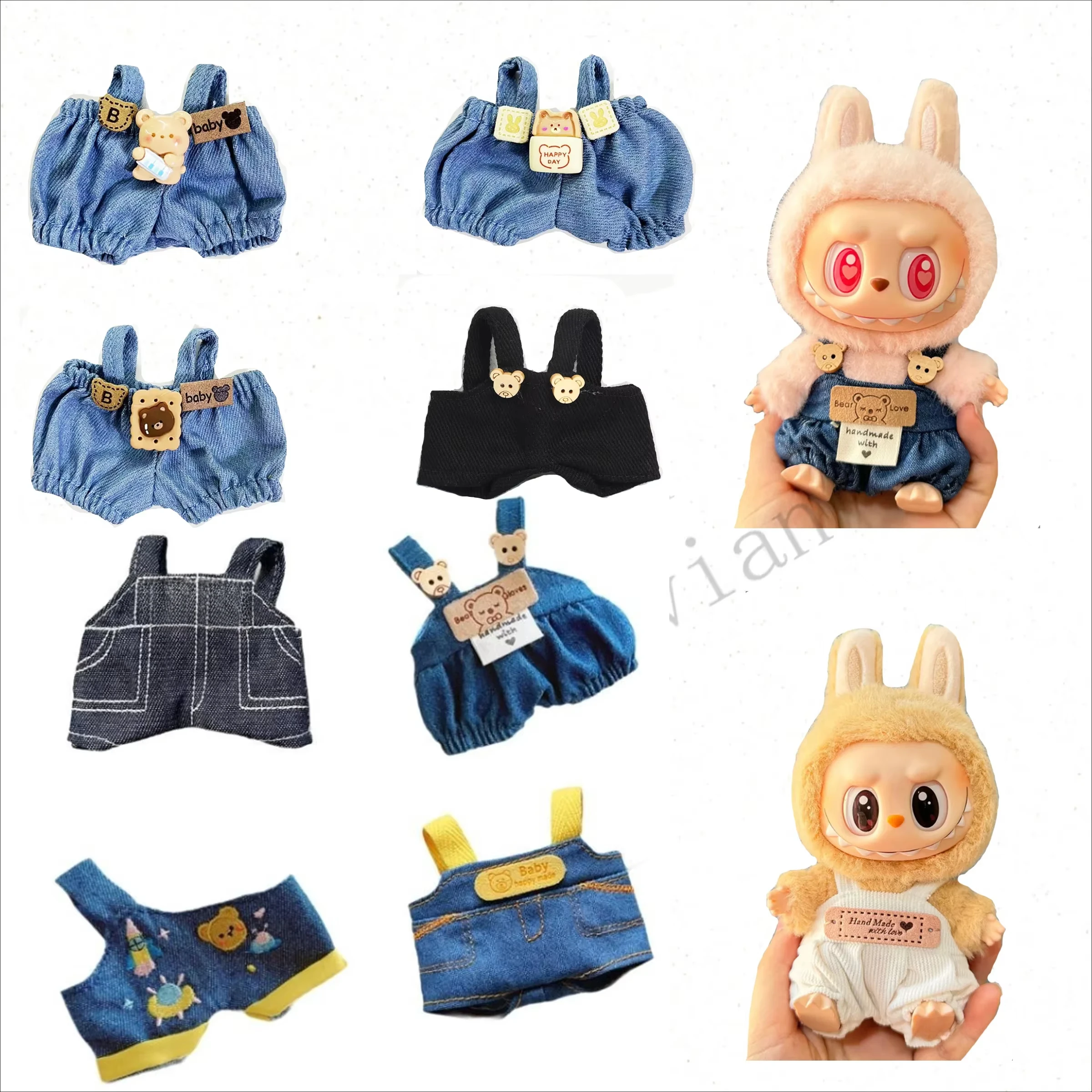 Mini Plush Doll'S Clothes Outfit Accessories For Korea Kpop Exo Labubu V1 V2 Idol overalls Clothing Gift
Mini Plush Doll'S Clothes Outfit Accessories For Korea Kpop Exo Labubu V1 V2 Idol overalls Clothing Gift