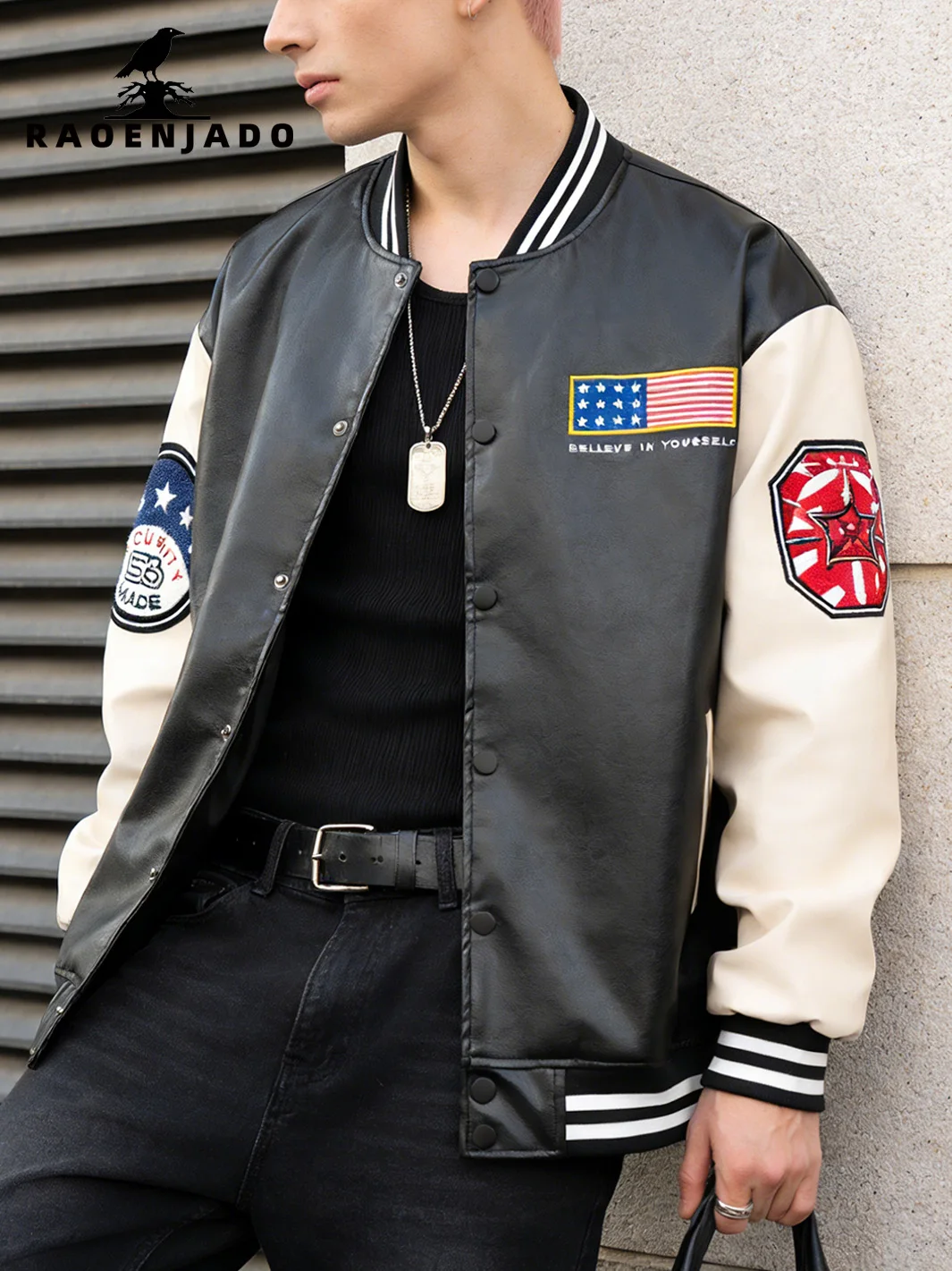 Men's Faux Leather Jacket Vintage Varsity Baseball Coat Letterman Motorcycle Outerwear Daily Fine Embroidery Bomber Streetwear
Men's Faux Leather Jacket Vintage Varsity Baseball Coat Letterman Motorcycle Outerwear Daily Fine Embroidery Bomber Streetwear