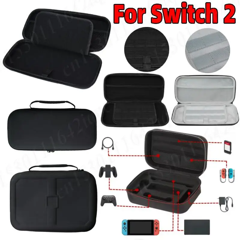 Hard Carrying Case for Nintendo for Switch 2 Protective Travel Bag Anti-scratch Carrying Bag with Game Card Slots Zipper Handbag
Hard Carrying Case for Nintendo for Switch 2 Protective Travel Bag Anti-scratch Carrying Bag with Game Card Slots Zipper Handbag