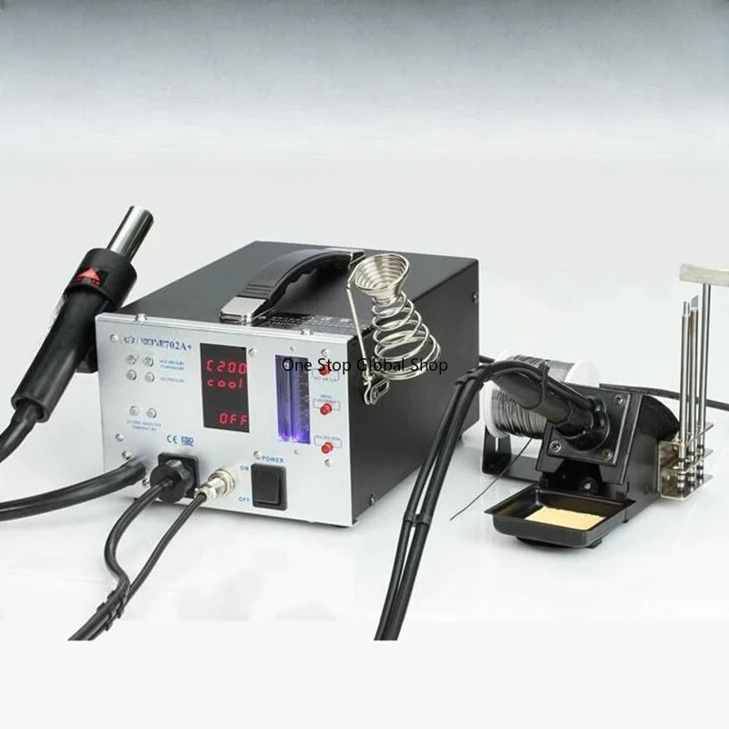 Hot air gun soldering iron suction gun Lead Free Soldering Station Repair Rework Station Electric welding machine 2702A+
Hot air gun soldering iron suction gun Lead Free Soldering Station Repair Rework Station Electric welding machine 2702A+