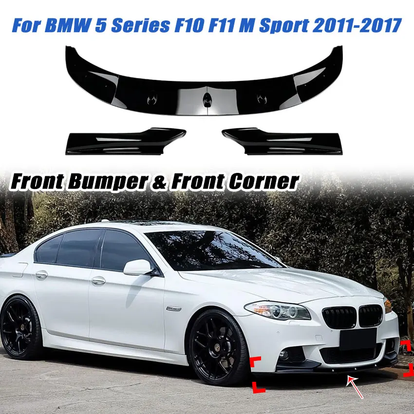 For BMW 5 Series F10 F11 M Sport 2011-2017 Car Front Bumper Lip & Front Corner Diffuser Spoiler Exterior Guard Modified Kits
For BMW 5 Series F10 F11 M Sport 2011-2017 Car Front Bumper Lip & Front Corner Diffuser Spoiler Exterior Guard Modified Kits