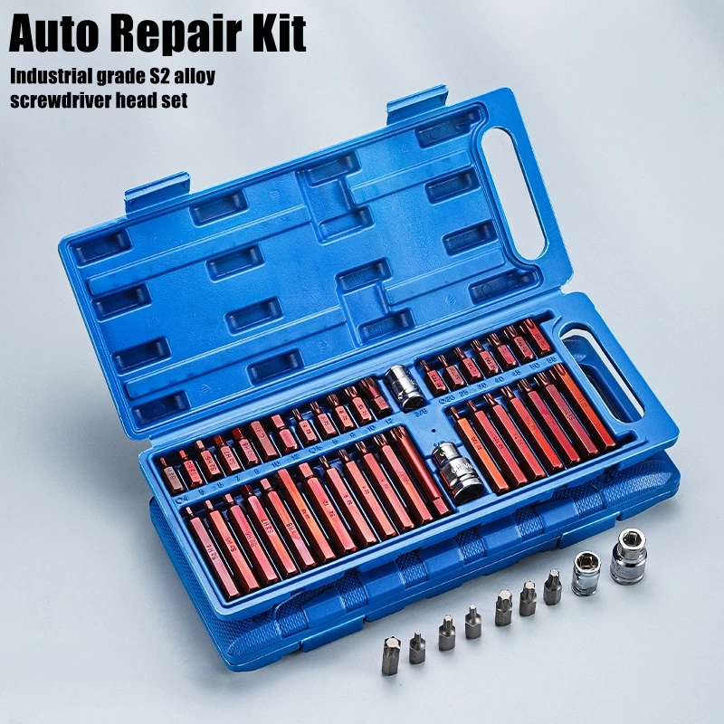 40pcs Torx Star Spline Hex Socket Bit Set Screwdriver Bit Set S2 Alloy and CR-V Steel Magnetic Screw Driver Kit Repair Tools
40pcs Torx Star Spline Hex Socket Bit Set Screwdriver Bit Set S2 Alloy and CR-V Steel Magnetic Screw Driver Kit Repair Tools