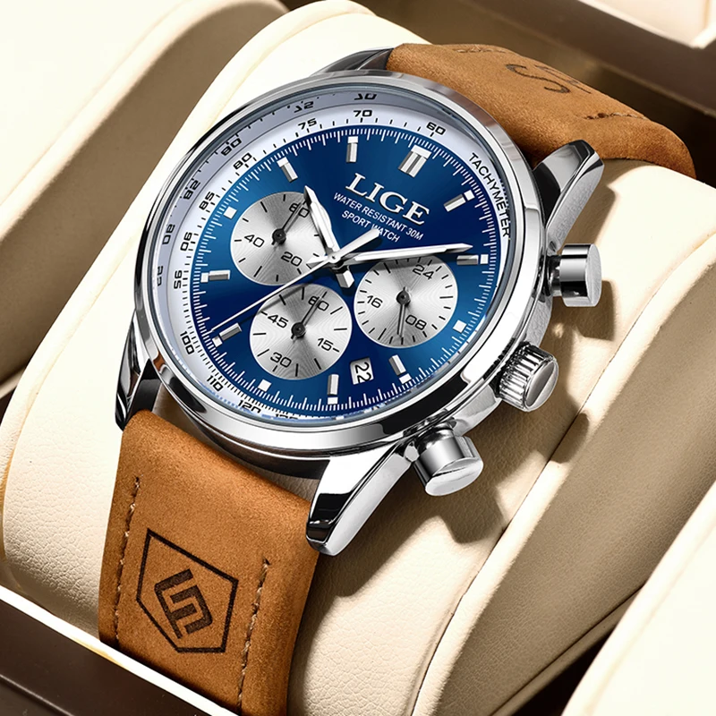 2026 New Men Watch LIGE Original Luxury Leather Watch For Men Fashion Business Waterproof Quartz Chronograph Clock Wristwatch
2026 New Men Watch LIGE Original Luxury Leather Watch For Men Fashion Business Waterproof Quartz Chronograph Clock Wristwatch