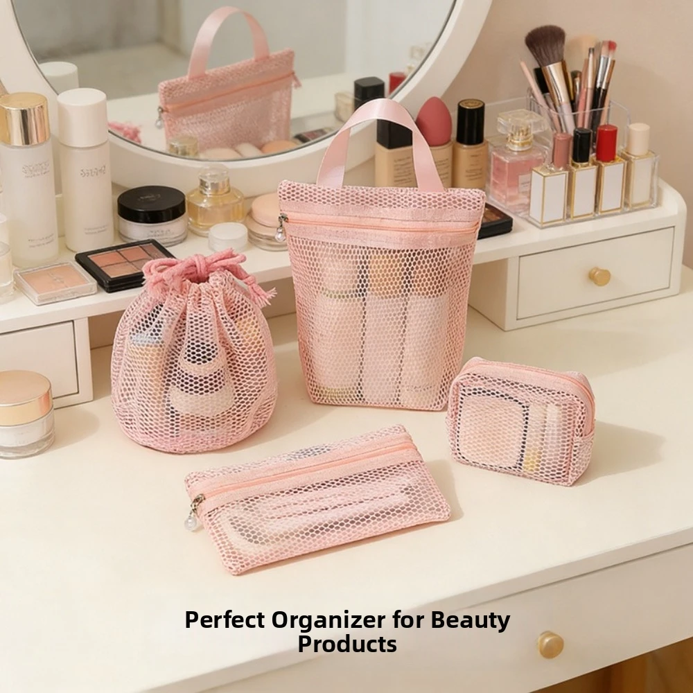 Gifts Portable Mesh Handbag Transparent Large capacity Storage Bag for Travel Cosmetics Storage Tools Bathing Bag Storage Bags
Gifts Portable Mesh Handbag Transparent Large capacity Storage Bag for Travel Cosmetics Storage Tools Bathing Bag Storage Bags