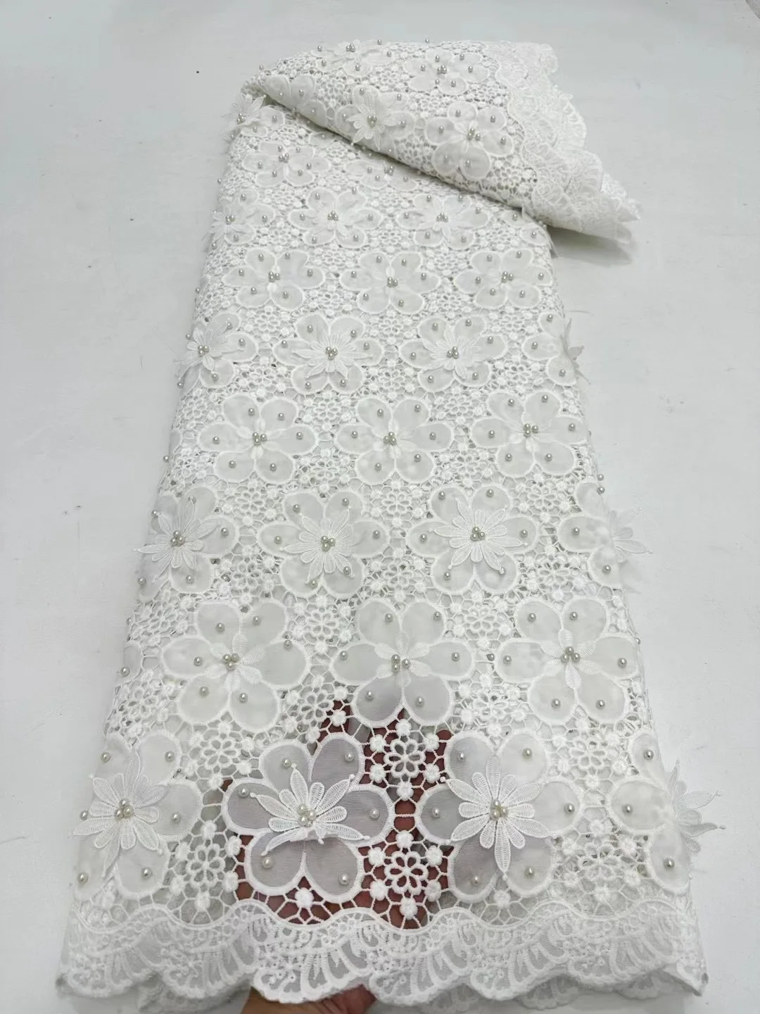 French Tulle Lace Fabric 2023 High Quality African Mesh Milk Silk Lace Fabric for Wedding Prom Women Dresses XC5688
French Tulle Lace Fabric 2023 High Quality African Mesh Milk Silk Lace Fabric for Wedding Prom Women Dresses XC5688