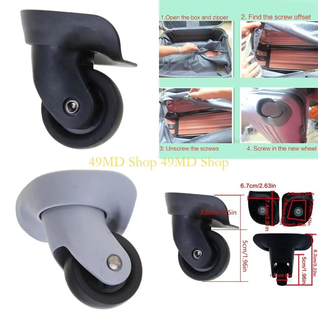 49MD 1 pair A35 Replacement Luggage Repair Accessories Universal Luggage Mute Wheel for Travel Suitcase Luggage
49MD 1 pair A35 Replacement Luggage Repair Accessories Universal Luggage Mute Wheel for Travel Suitcase Luggage