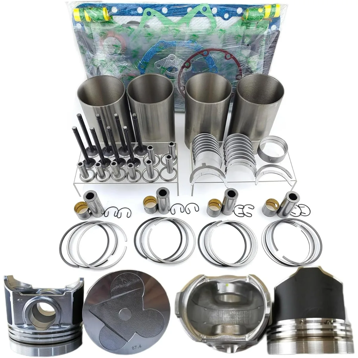 V3300 Engine Overhaul Rebuild Kit 12 valves Piston height 87.4mm For Kubota V3300 V3300-DI Engine M6800 M9000 Tractor Bobcat
V3300 Engine Overhaul Rebuild Kit 12 valves Piston height 87.4mm For Kubota V3300 V3300-DI Engine M6800 M9000 Tractor Bobcat