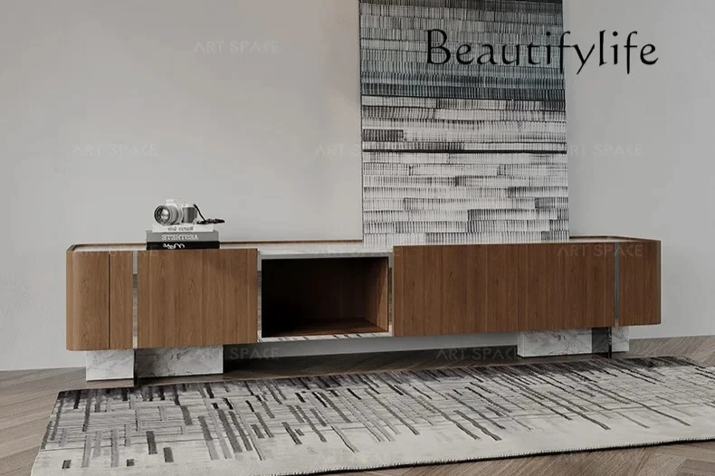 muebles para hogar Mild Luxury Marble TV Cabinet Modern Minimalist Living Room Floor Cabinet Combination 
muebles para hogar Mild Luxury Marble TV Cabinet Modern Minimalist Living Room Floor Cabinet Combination