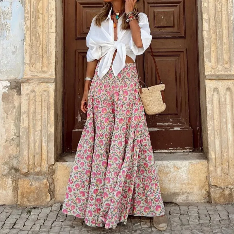 Midi Dresses Floral Dresses Women Summer European And American Skirt 2025 Summer New Beach Vacation Casual Printed Skirt Dresses
Midi Dresses Floral Dresses Women Summer European And American Skirt 2025 Summer New Beach Vacation Casual Printed Skirt Dresses