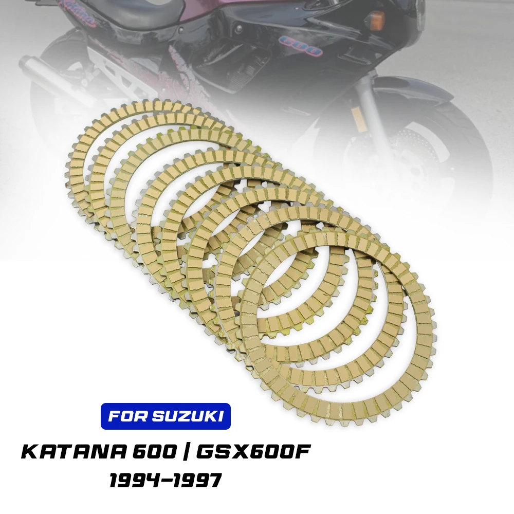 For Suzuki Katana 600 GSX600F 94-97 Katana 600 GSX750F 95-97 GSX-R 600W 93-93 750W 93-95 Clutch Friction Disc Plate Kit 8P
For Suzuki Katana 600 GSX600F 94-97 Katana 600 GSX750F 95-97 GSX-R 600W 93-93 750W 93-95 Clutch Friction Disc Plate Kit 8P