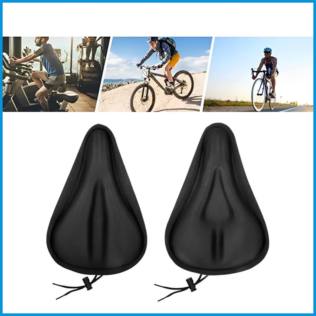 1PC Straight Groove/Triangular Groove Bicycle Seat Cushion Cover 3D Breathable Soft Comfortable Outdoor And Indoor Compatible
1PC Straight Groove/Triangular Groove Bicycle Seat Cushion Cover 3D Breathable Soft Comfortable Outdoor And Indoor Compatible
