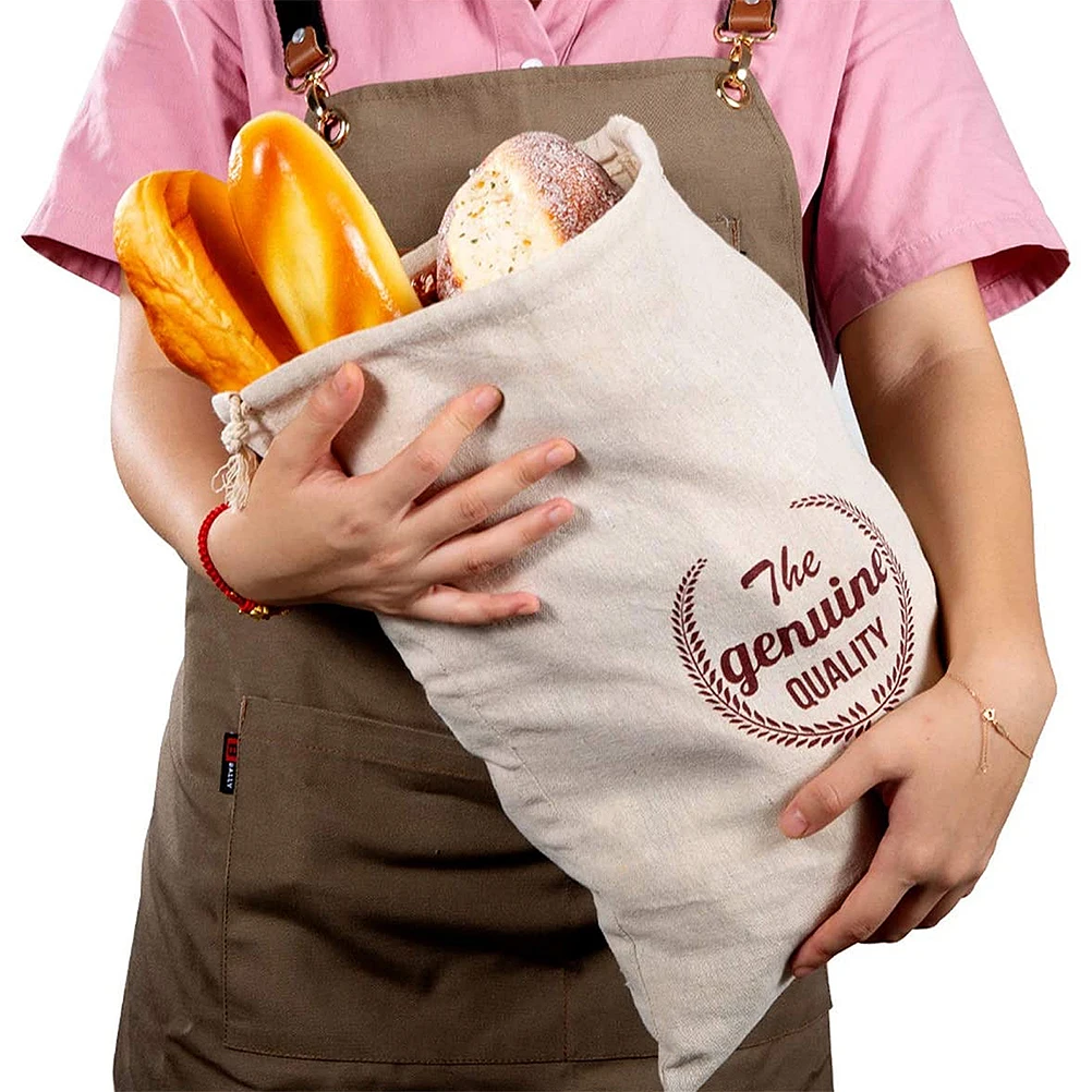 Reusable Cotton Bread Bag Linen Material Food Containers Packaging Pouches Storing C ies Fruits Snacks Safe Storage Baked
Reusable Cotton Bread Bag Linen Material Food Containers Packaging Pouches Storing C ies Fruits Snacks Safe Storage Baked