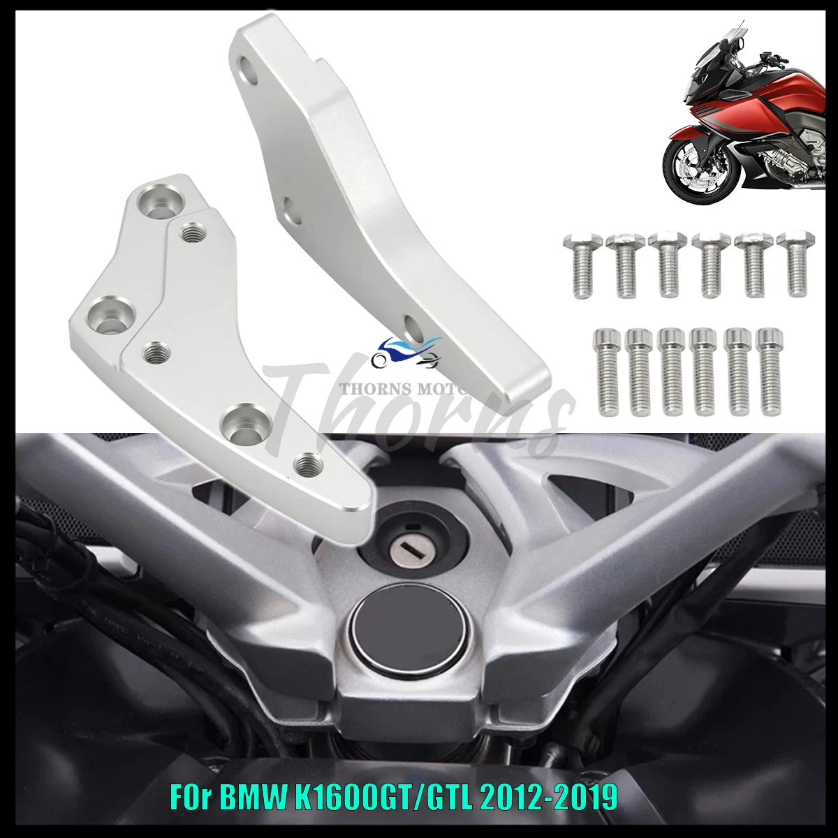 Motorcycle Aluminum Alloy Handlebar Risers 18mm Height up Adapters For BMW K1600GT K1600GTL K1600 K 1600 GT L 1600GT GTL 12-2019
Motorcycle Aluminum Alloy Handlebar Risers 18mm Height up Adapters For BMW K1600GT K1600GTL K1600 K 1600 GT L 1600GT GTL 12-2019