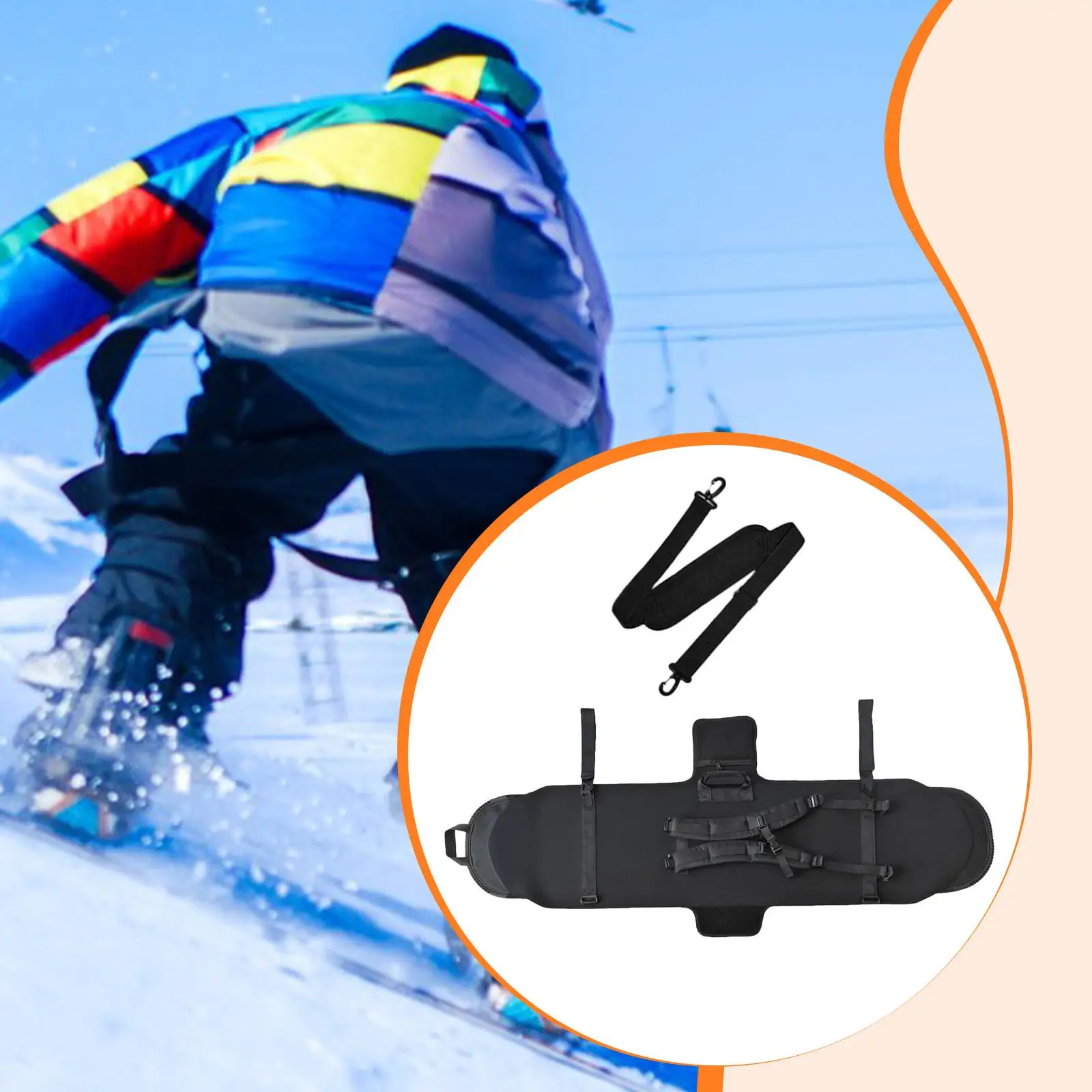 Snowboard Sleeve Bag for Travel Neoprene Pack Scratch Resistant Accessories Adjustable Shoulder Straps Equipment Carrying Bag
Snowboard Sleeve Bag for Travel Neoprene Pack Scratch Resistant Accessories Adjustable Shoulder Straps Equipment Carrying Bag