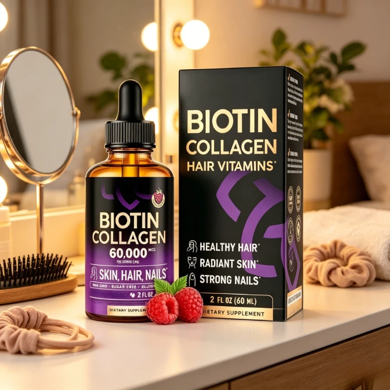 Жидкие капли с биотином и коллагеном для женщин и мужчин, ежедневная поддержка красоты и питания для волос, кожи и ногтей, 2 жидких унции (60 мл)
Жидкие капли с биотином и коллагеном для женщин и мужчин, ежедневная поддержка красоты и питания для волос, кожи и ногтей, 2 жидких унции (60 мл)