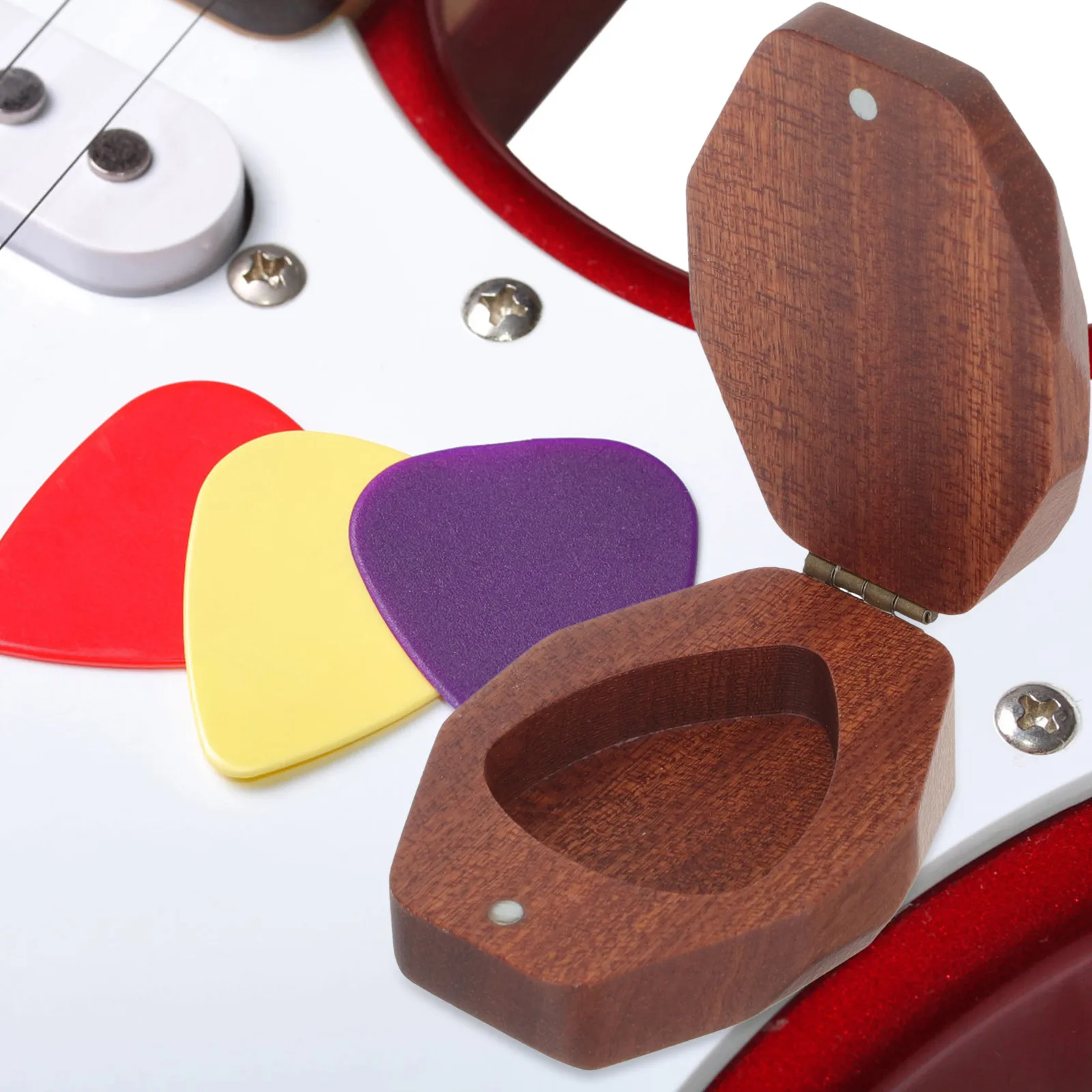 Wood Guitar Holder Storage Case for Guitarists Travel Use Guitar Accessories Plectrum Holder Ukulele Picks Case Gift
Wood Guitar Holder Storage Case for Guitarists Travel Use Guitar Accessories Plectrum Holder Ukulele Picks Case Gift