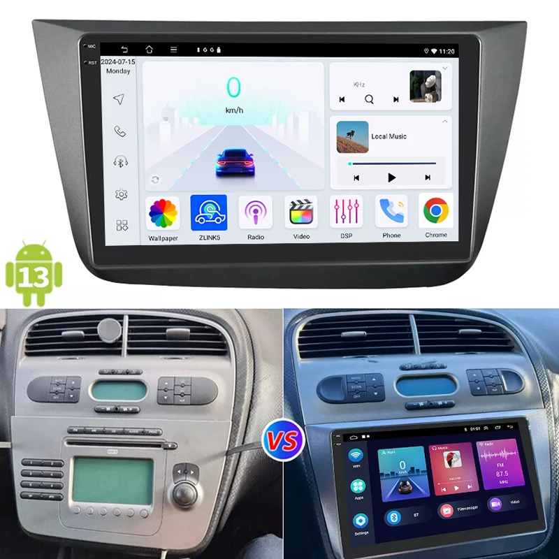 9" 4+64GB For Seat Altea 2004-2015 Car Stereo Radio Wireless Apple CarPlay Android Auto Head Unit GPS Navi
9" 4+64GB For Seat Altea 2004-2015 Car Stereo Radio Wireless Apple CarPlay Android Auto Head Unit GPS Navi