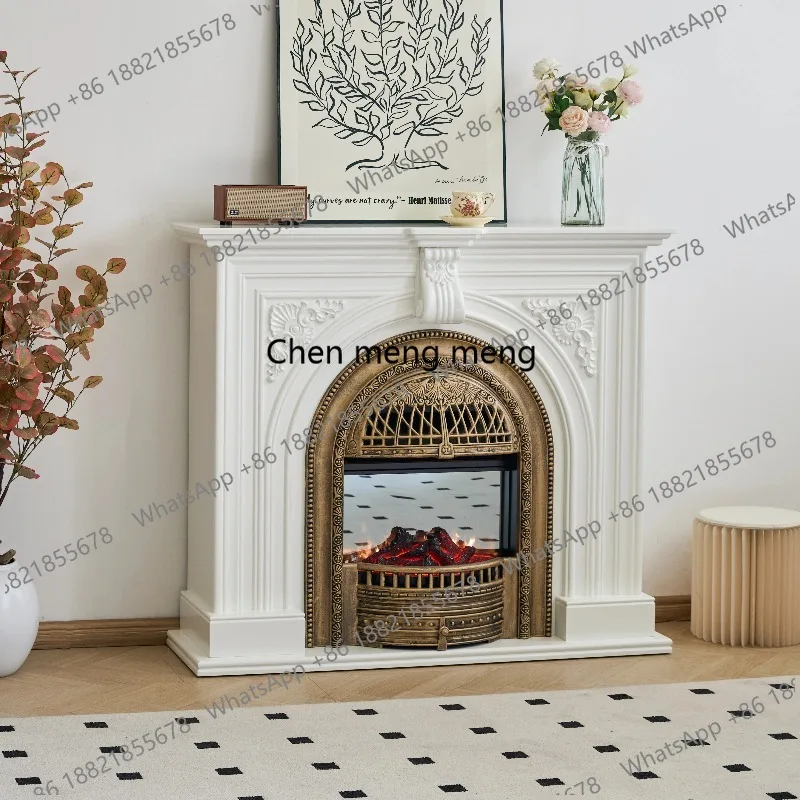Full solid wood French retro fireplace simulation fire decorative cabinet, entrance cabinet bird cage, black fireplace
Full solid wood French retro fireplace simulation fire decorative cabinet, entrance cabinet bird cage, black fireplace