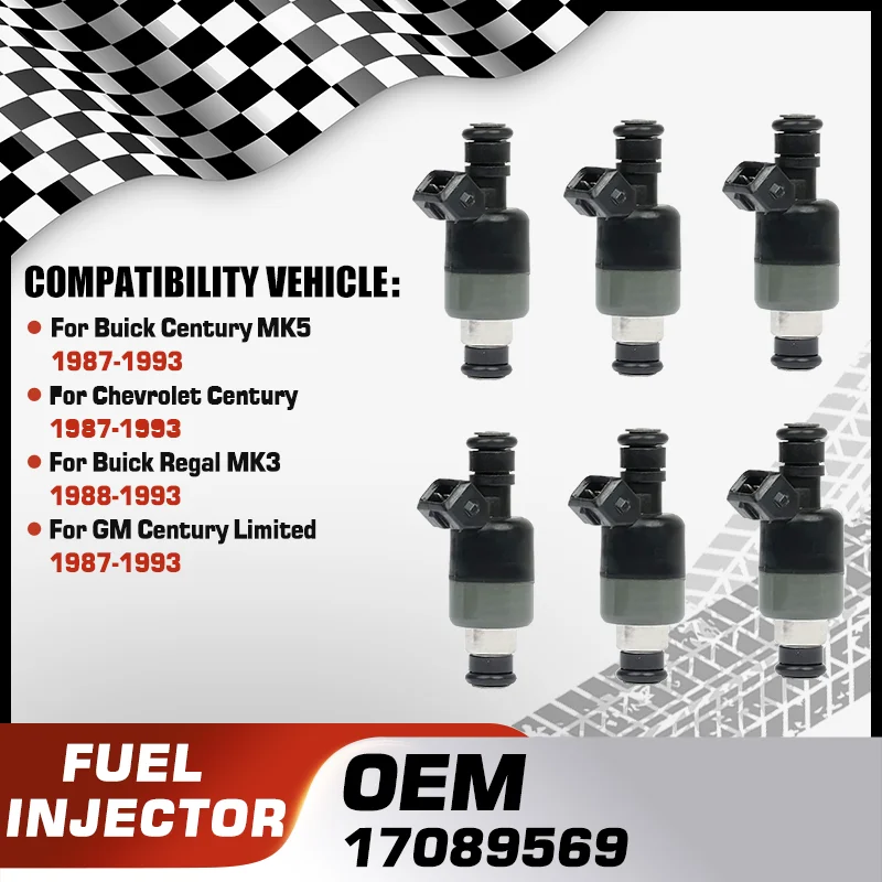 Engine Fuel Injectors Nozzle For Buick Century Chevrolet Century Buick Regal MK3 GM Century Limited 17089569 17109450 17122105
Engine Fuel Injectors Nozzle For Buick Century Chevrolet Century Buick Regal MK3 GM Century Limited 17089569 17109450 17122105