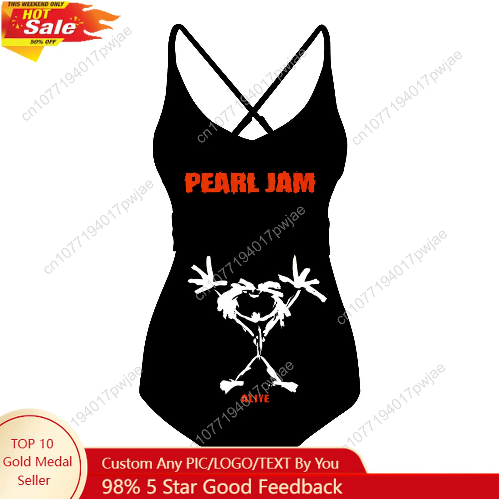 Pearl Jam Band Swimsuit Womens Sling Swimsuits Sexy Swimwear Pool Party Beach Bikini Summer Holiday Customize Bathing Suits
Pearl Jam Band Swimsuit Womens Sling Swimsuits Sexy Swimwear Pool Party Beach Bikini Summer Holiday Customize Bathing Suits