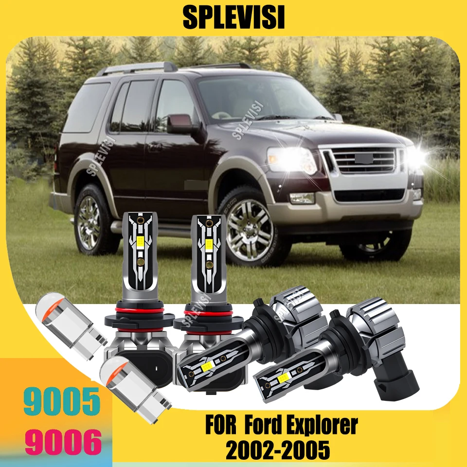 9005 9006 LED Headlight High Low Bulbs 6000K Crystal White OEM Direct Replace For Ford Explorer 2002 2003 2004 2005
9005 9006 LED Headlight High Low Bulbs 6000K Crystal White OEM Direct Replace For Ford Explorer 2002 2003 2004 2005