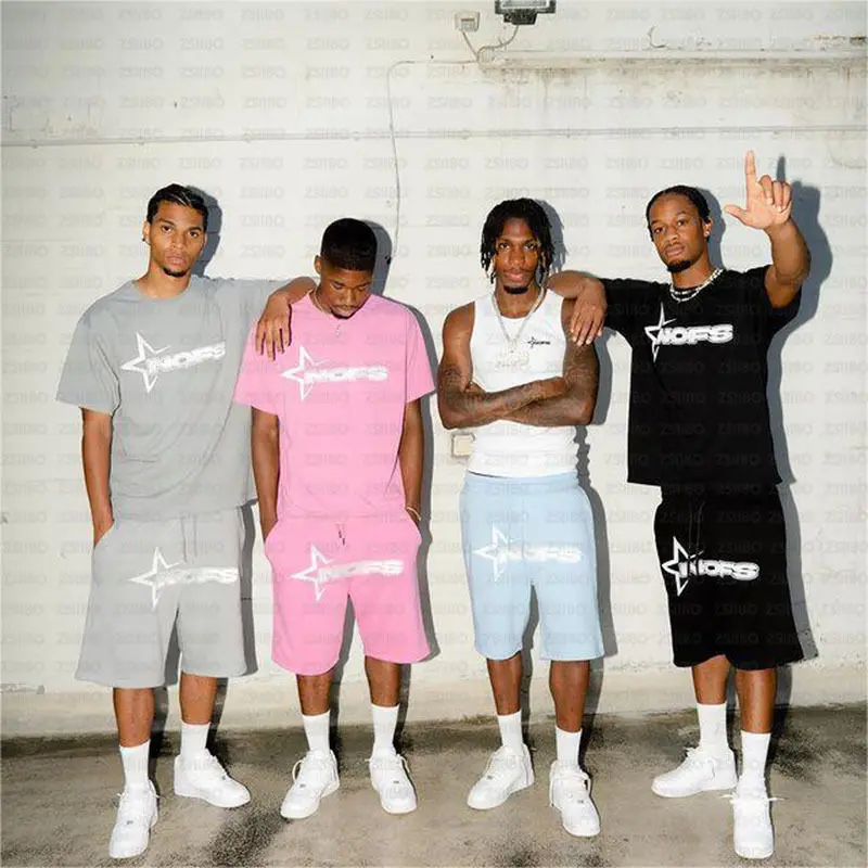 2025 New Short-sleeved Top Men's and Women's Trendy Brand American Street Hip-hop Punk Letter Print T-shirt Shorts
2025 New Short-sleeved Top Men's and Women's Trendy Brand American Street Hip-hop Punk Letter Print T-shirt Shorts