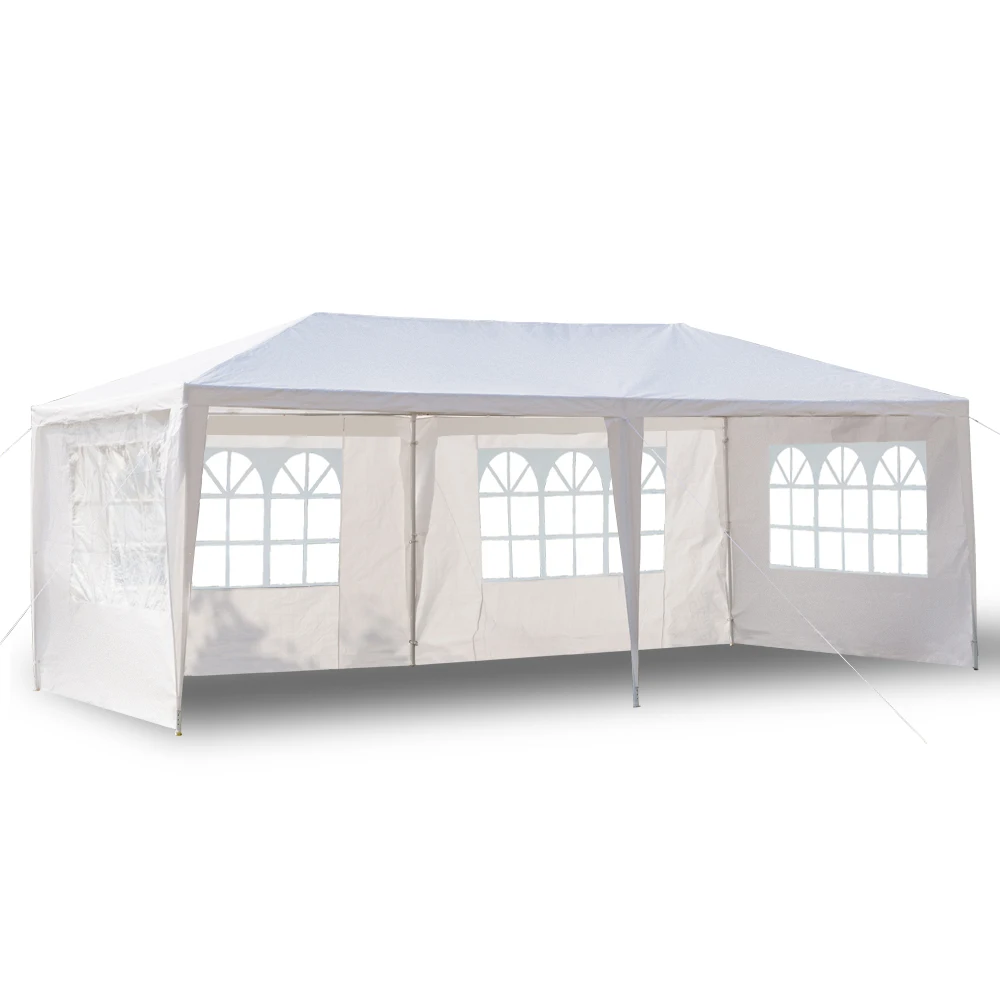 10'x20' White Outdoor Party Tent, 4 Removable Sidewalls, Waterproof Wedding Gazebo
10'x20' White Outdoor Party Tent, 4 Removable Sidewalls, Waterproof Wedding Gazebo