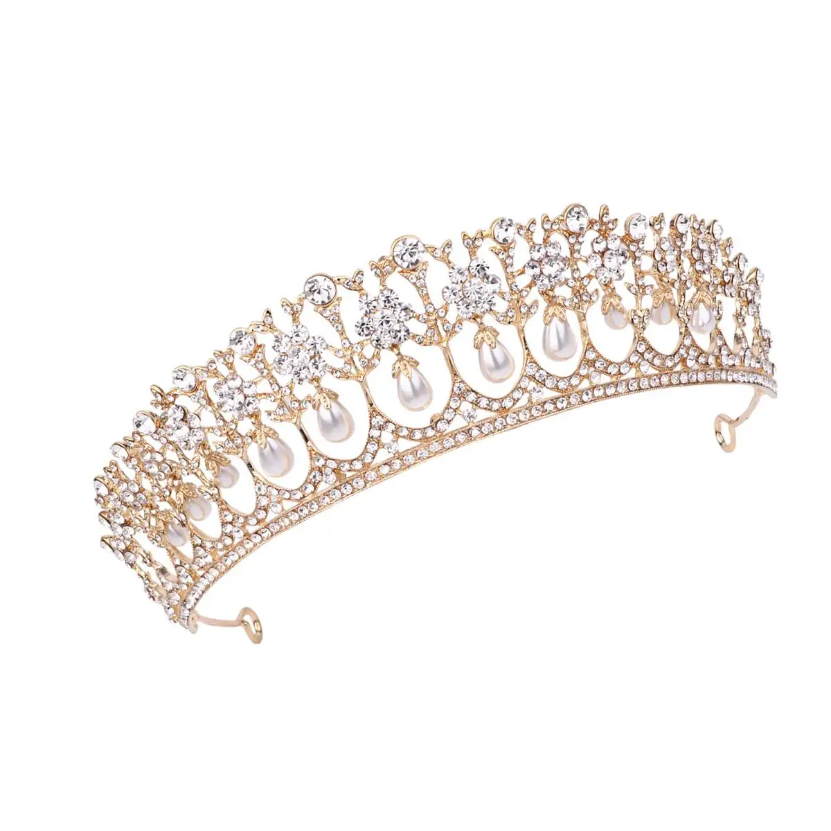 Gold Tiara Golden Crown Wedding Decorations Tiaras Ornament Fashion Hair Hoop Bridal Bride
Gold Tiara Golden Crown Wedding Decorations Tiaras Ornament Fashion Hair Hoop Bridal Bride