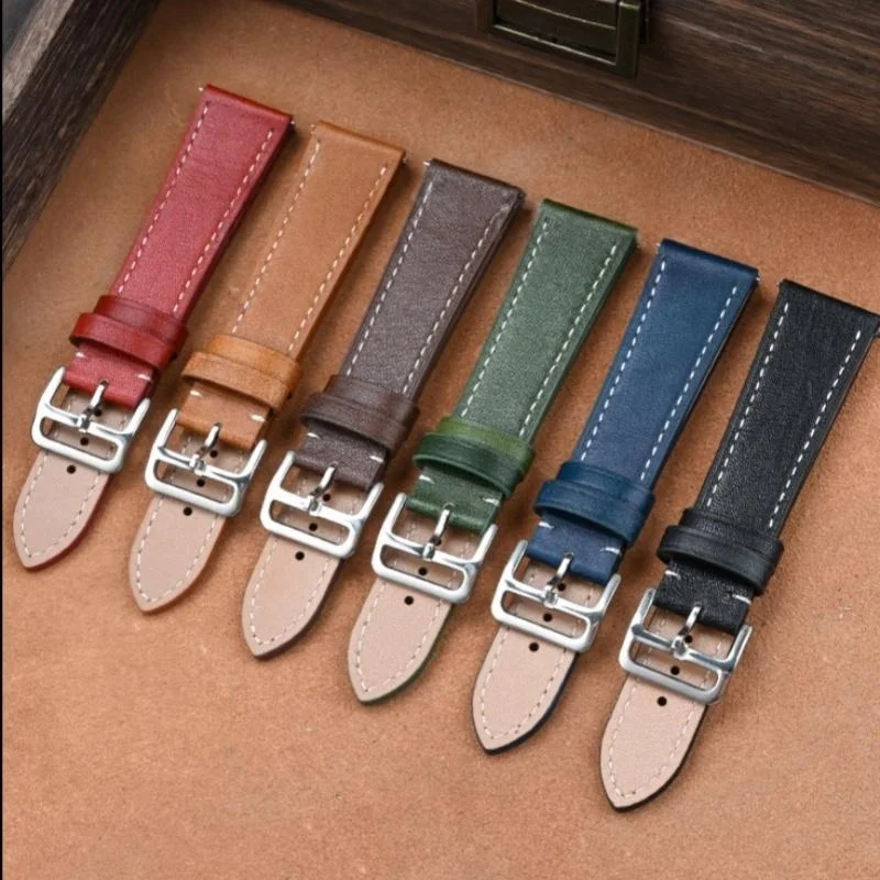 17mm 18mm 19mm 20mm 21mm 22mm 24mm Quick Release Oil Wax Gradient Retro Calfskin Leather Watch Strap for Universal Watch Band
17mm 18mm 19mm 20mm 21mm 22mm 24mm Quick Release Oil Wax Gradient Retro Calfskin Leather Watch Strap for Universal Watch Band