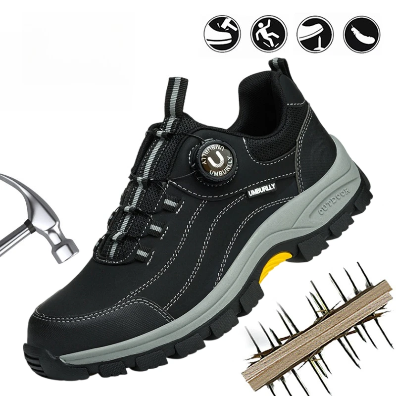 New Rotating Button Men's Safety Shoes, Anti-Smashing and Anti-Stabbing, Anti Slip, Breathable Comfortable Safety Work Shoes
New Rotating Button Men's Safety Shoes, Anti-Smashing and Anti-Stabbing, Anti Slip, Breathable Comfortable Safety Work Shoes