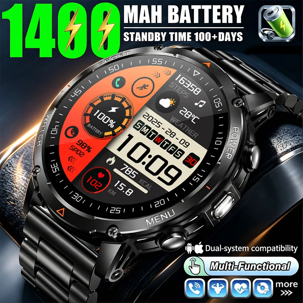2026 T-Rex 3 Military Smart Watch Men 1400mAh Battery 1.7-Inch AMOLED Sport GPS Track Bluetooth Call Smartwatch For Android IOS
2026 T-Rex 3 Military Smart Watch Men 1400mAh Battery 1.7-Inch AMOLED Sport GPS Track Bluetooth Call Smartwatch For Android IOS