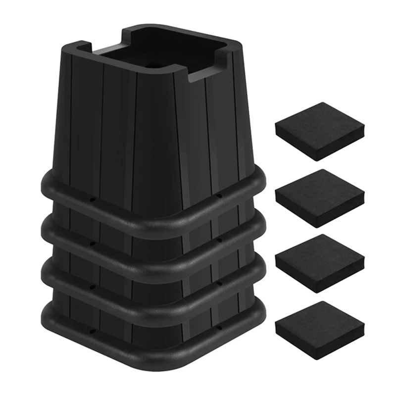 Bed Risers Heavy Duty, Adjustable Furniture Risers For Bed, Sofa, Table, Chair, Support Up To 1500 Lbs Set Of 4
Bed Risers Heavy Duty, Adjustable Furniture Risers For Bed, Sofa, Table, Chair, Support Up To 1500 Lbs Set Of 4