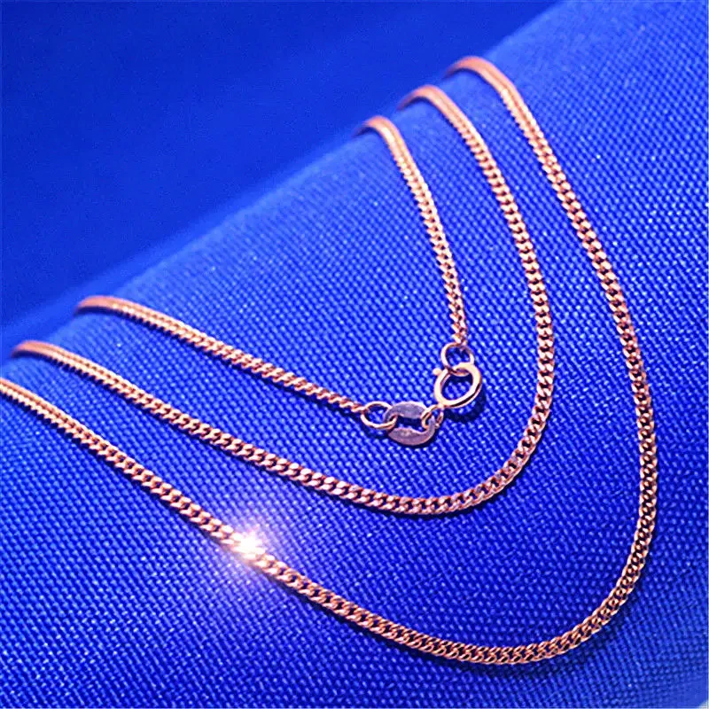 585 purple gold necklaces for women new classic plated 14K rose gold clavicle chain suitable for daily wearJewelry accessories
585 purple gold necklaces for women new classic plated 14K rose gold clavicle chain suitable for daily wearJewelry accessories