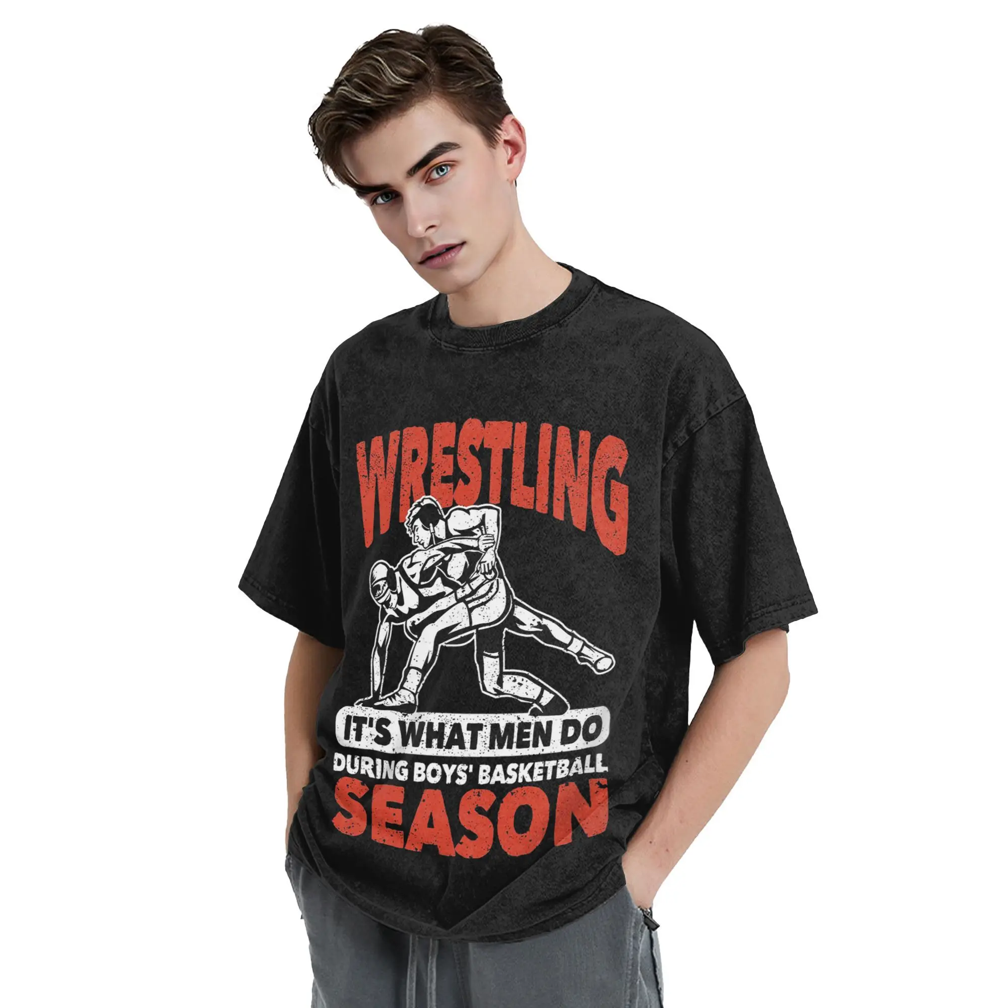 Футболка Wrestling is what men do during баскетбольная футболка для мужчин Хлопковые футболки Мужские футболки с коротким круглым вырезом Летняя одежда Топы S-2XL
Футболка Wrestling is what men do during баскетбольная футболка для мужчин Хлопковые футболки Мужские футболки с коротким круглым вырезом Летняя одежда Топы S-2XL