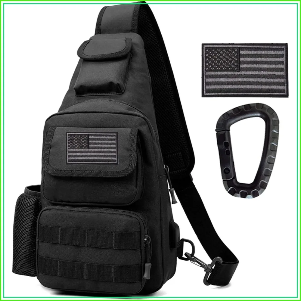 Molle Tactical Shoulder Bag 1000D Military Backpack Outdoor Daypack Chest Pack Black
Molle Tactical Shoulder Bag 1000D Military Backpack Outdoor Daypack Chest Pack Black