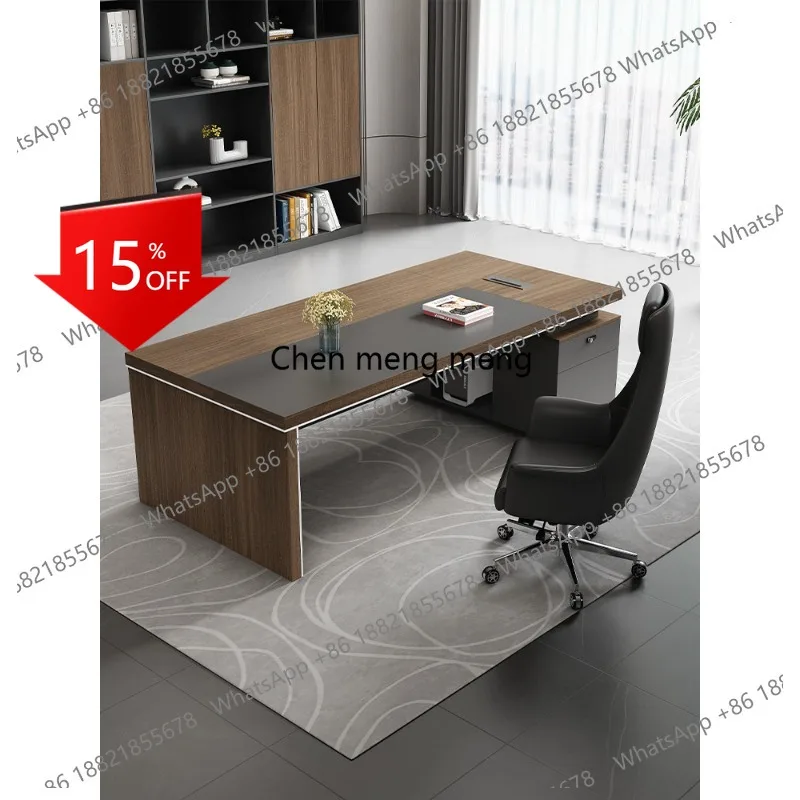 E153 Boss, office desk and chair combination, simple modern short cabinet, single office manager's desk, president's desk
E153 Boss, office desk and chair combination, simple modern short cabinet, single office manager's desk, president's desk