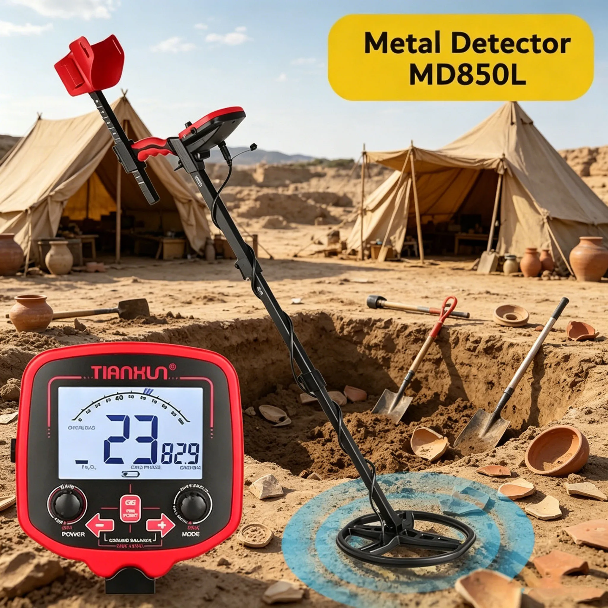 TX-850L Metal Detector, High Performance Underground Gold Metal Detector Finder Treasure Hunter Gold Prospector Metal Detector
TX-850L Metal Detector, High Performance Underground Gold Metal Detector Finder Treasure Hunter Gold Prospector Metal Detector
