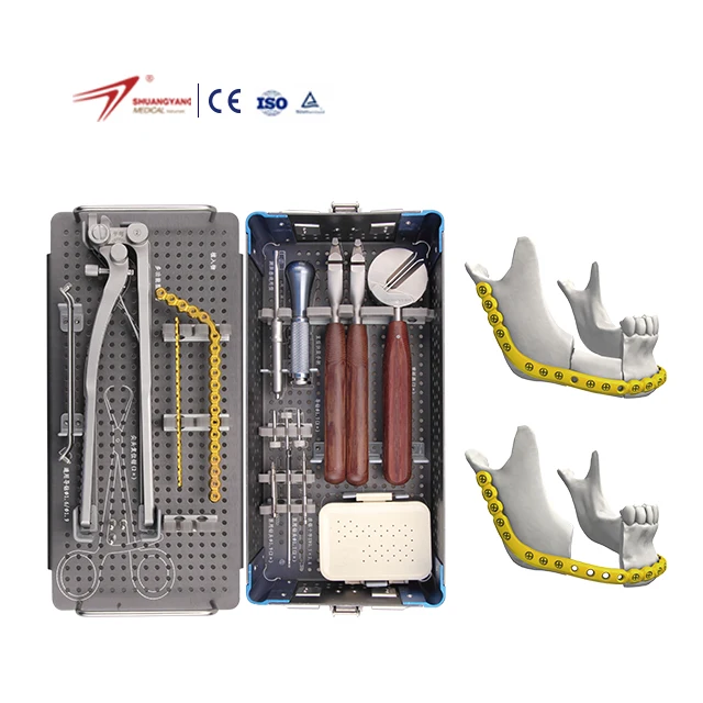Factory Price Orthopedic Instrument Trauma Maxillofacial Plate Reconstruction Instrument Set Mandible Maxilla Surgery Set Basic
Factory Price Orthopedic Instrument Trauma Maxillofacial Plate Reconstruction Instrument Set Mandible Maxilla Surgery Set Basic