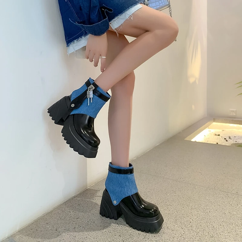 NEW Autumn Women Boots Split Leather Shoes for Women Round Toe Chunky Heel Boots Winter Modern Boots Platform Ankle Boots Women
NEW Autumn Women Boots Split Leather Shoes for Women Round Toe Chunky Heel Boots Winter Modern Boots Platform Ankle Boots Women