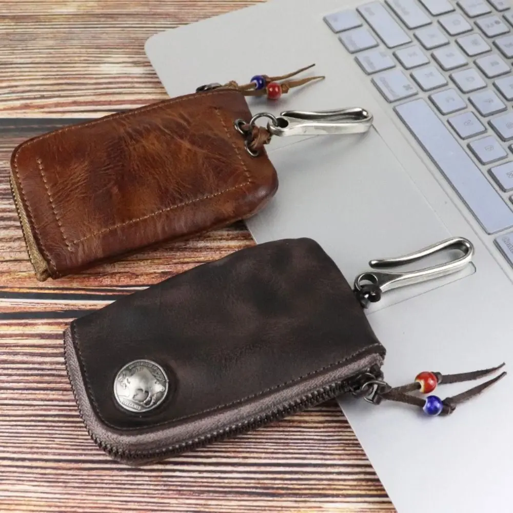 Practical Genuine Leather Versatile Storage Bag Zipper Closure Multifunctional Wallet Retro Keybag Personal Organization
Practical Genuine Leather Versatile Storage Bag Zipper Closure Multifunctional Wallet Retro Keybag Personal Organization